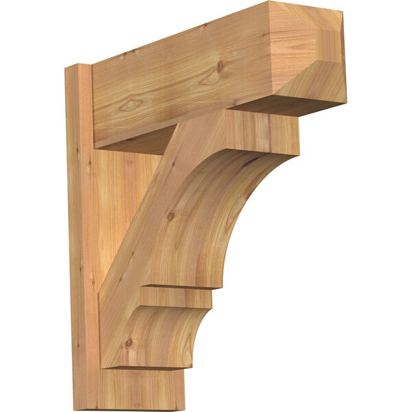 Ekena Millwork Balboa Smooth Craftsman Outlooker, Western Red Cedar, 7 1/2"W x 22"D x 22"H OUT08X22X22BOA04SWR - main